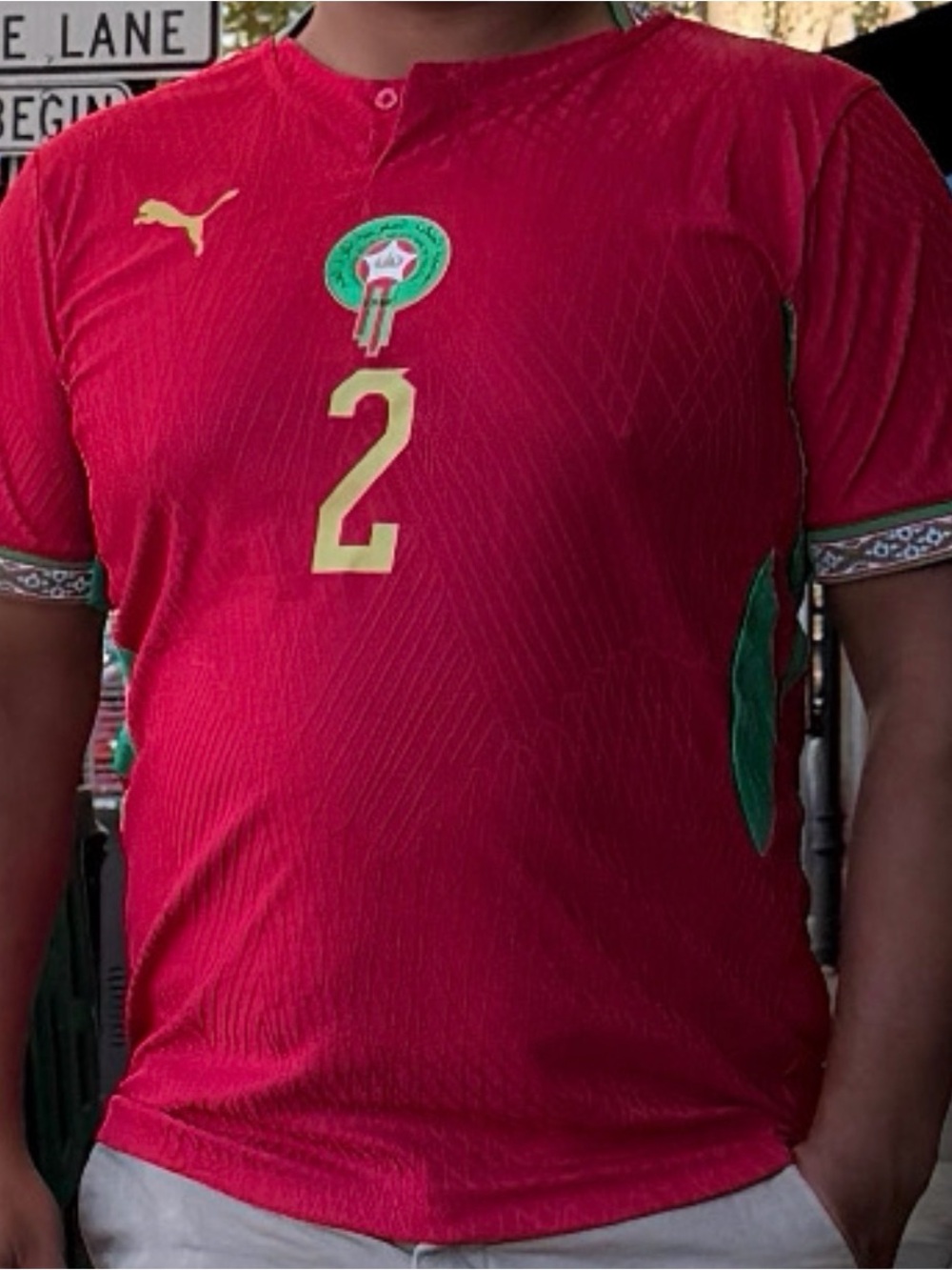 Morocco National Football Team Home Jersey Hakimi - NWOT